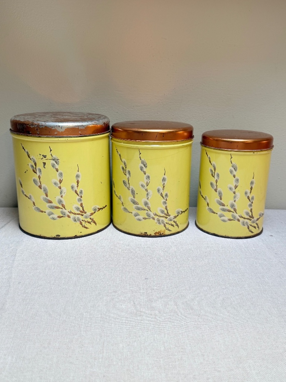 Vintage Yellow NC Colorware Canister Set